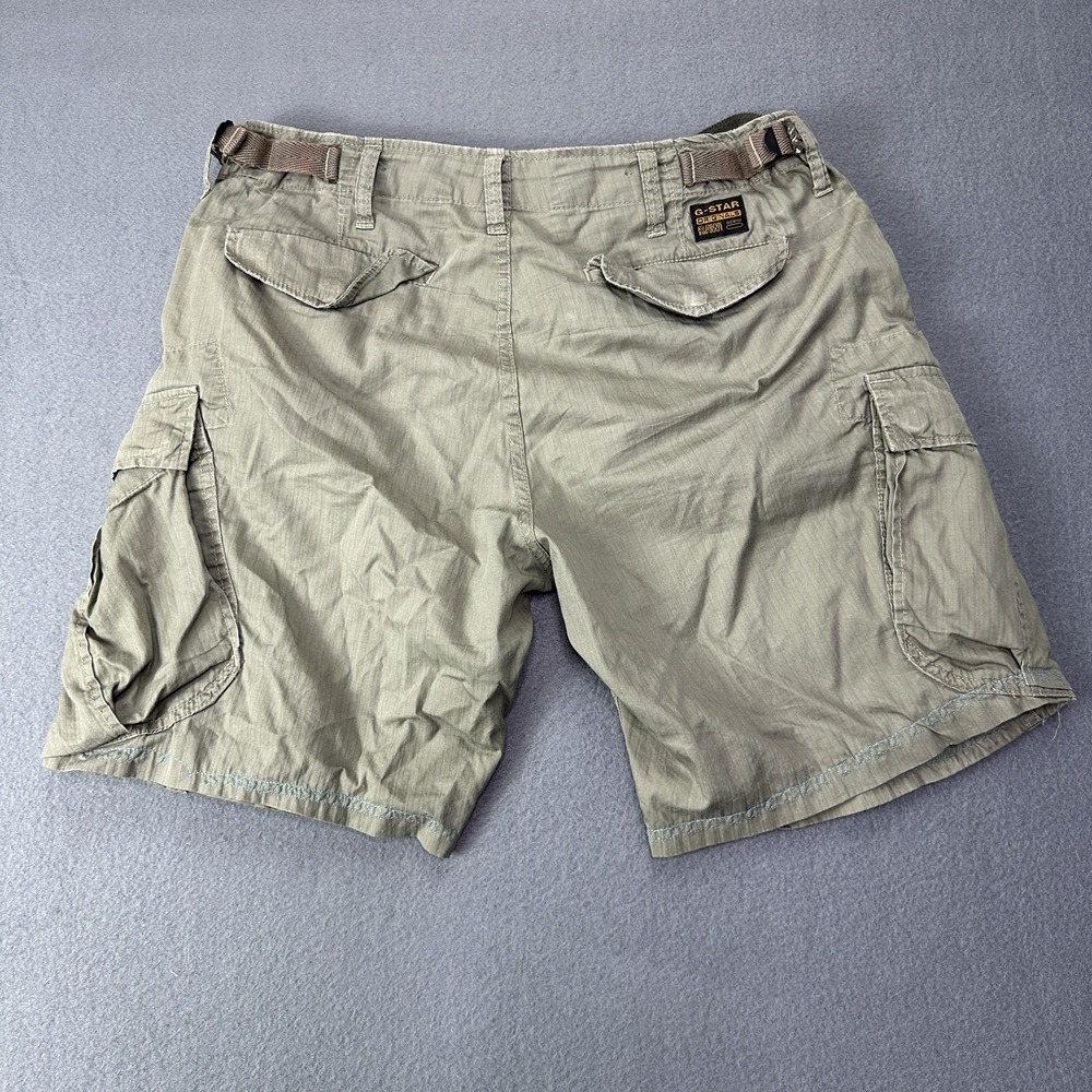 Vintage G-Star Raw Original Battle 1/2 Cargo Shorts Men's Size S **altered - Picture 12 of 13